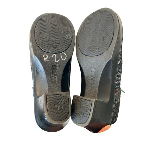 Alegria Leather Floral Shimmery Ankle Boots EU Size 37 US Size 6.5 - Picture 8 of 11